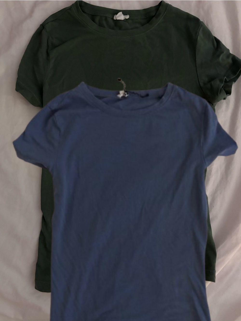 BUNDLE Garage Short Sleeve Crew Neck Tee in Blue and Dark Green